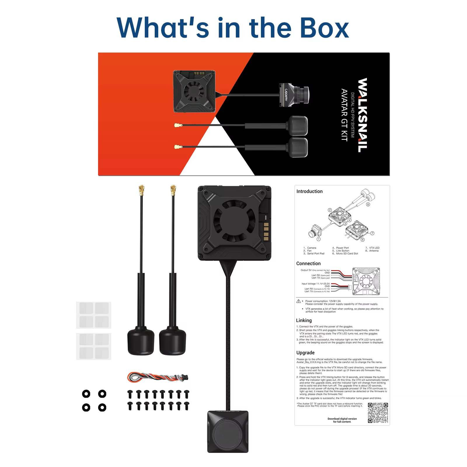 Drone Kit Fpv - ชุดอุปกรณ์ Caddx Walksnail Avatar GT |